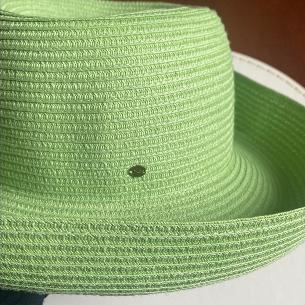 Betmar Light Green Women's Paper Curled Edge Sun Hat - Picture 6 of 9